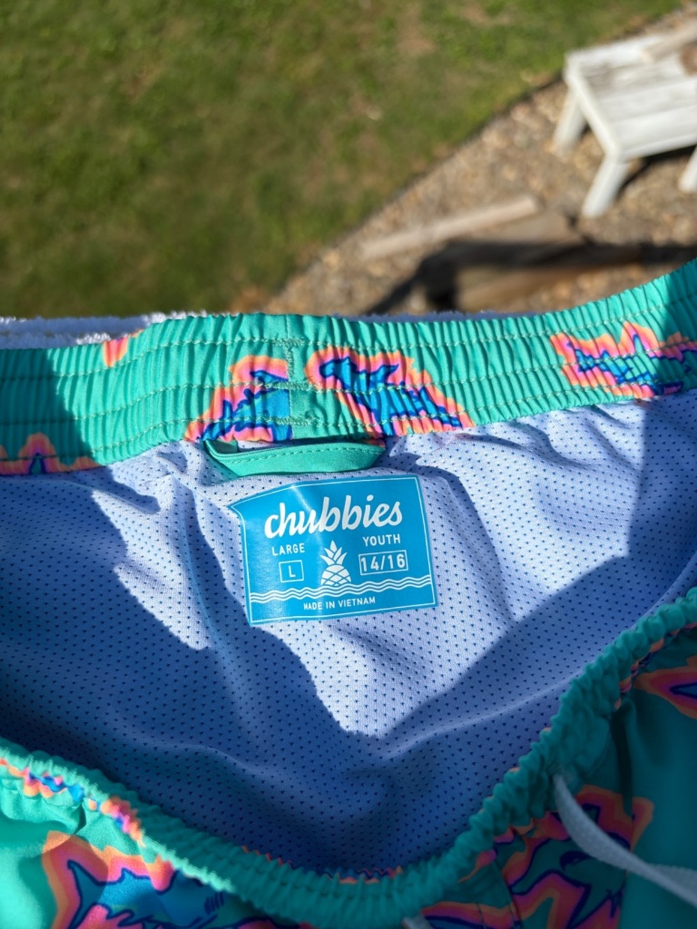 Boys Chubbies Swim Shorts with built in shorts liner. - Picture 3 of 4